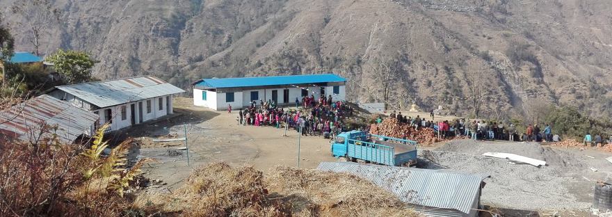 Erneuertes Schulgebäude in Golche