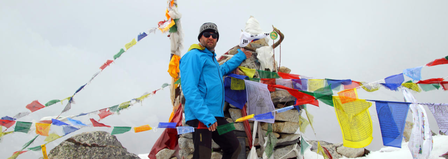 Gerhard Albicker im Langtang, Nepal